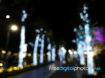 Background Bokeh From Light Decoration Stock Photo