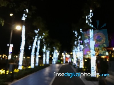 Background Bokeh From Light Decoration Stock Photo