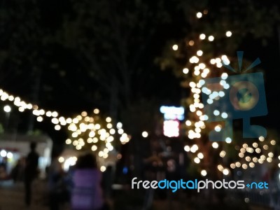 Background Bokeh From Light Decoration Stock Photo