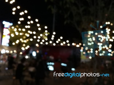 Background Bokeh From Light Decoration Stock Photo