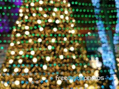 Background Bokeh From Light Decoration Stock Photo