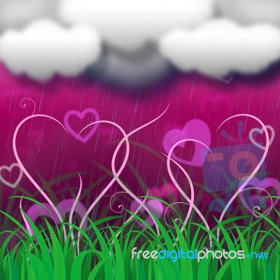 Background Clouds Indicates Clothes Pegs And Backdrop Stock Image