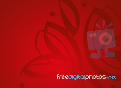 Background Color Red Flower Stock Image