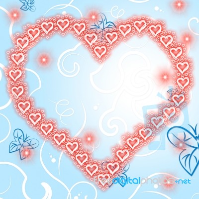 Background Copyspace Indicates Valentine Day And Affection Stock Image