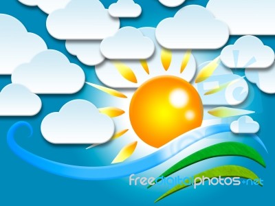 Background Copyspace Means Sky Backdrop And Cloudscape Stock Image