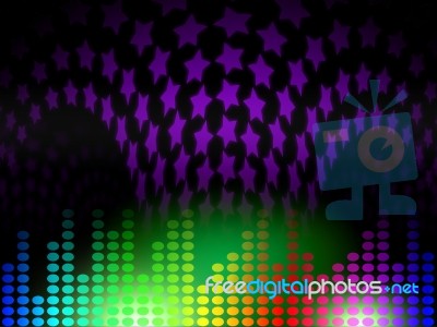 Background Equaliser Represents Musical Backdrop And Audio Stock Image