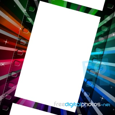 Background Filmstrip Means Empty Space And Abstract Stock Image