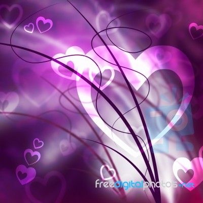 Background Heart Means Valentines Day And Backdrop Stock Image