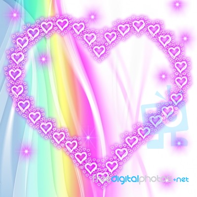 Background Heart Represents Valentines Day And Backgrounds Stock Image