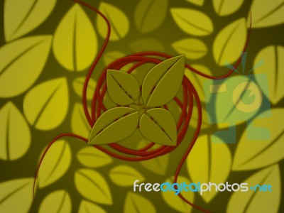 Background Leaves Represents Petal Bouquet And Garden Stock Image