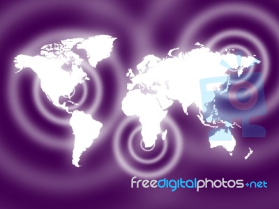 Background Mauve Indicates Global Globalize And Design Stock Image