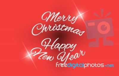 Background Merry Christmas And Happy New Years Stock Image