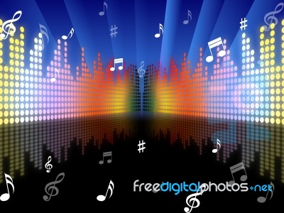 Background Music Represents Sound Track And Abstract Stock Image