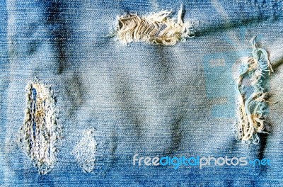 Background Of Blue Jeans Lack Stock Photo