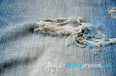 Background Of Blue Jeans Lack Stock Photo