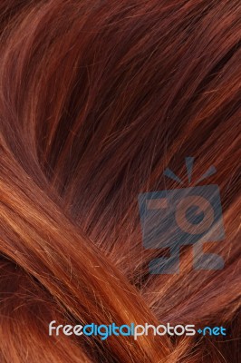 Background Of Brown Hair Color Stock Photo