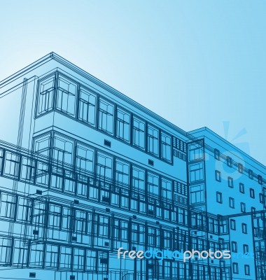 Background Of Building Structure Design Stock Image