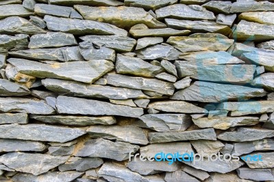 Background Of Gray Stone Wall Texture Stock Photo