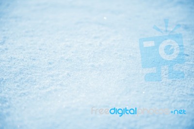 Background Of Soft Snow Stock Photo