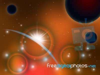 Background Planets Shows Deep Space And Astronomy Stock Image