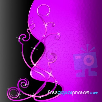 Background Purple Shows Blank Space And Artistic Stock Image