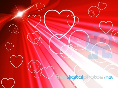 Background Red Means Valentines Day And Backdrop Stock Image