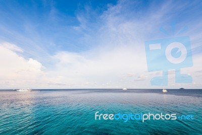 Background Sky And Clouds In The Summer Stock Photo