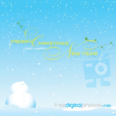 Background Snow Season On Christmas Stock Image