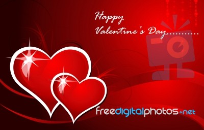 Background With Heart Stock Image