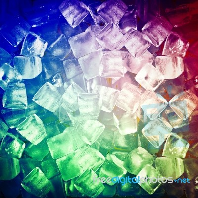 Background With Ice Cubes Stock Image