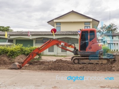 Backhoe Stock Photo