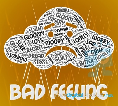 Bad Feeling Indicates Ill Will And Animosity Stock Image