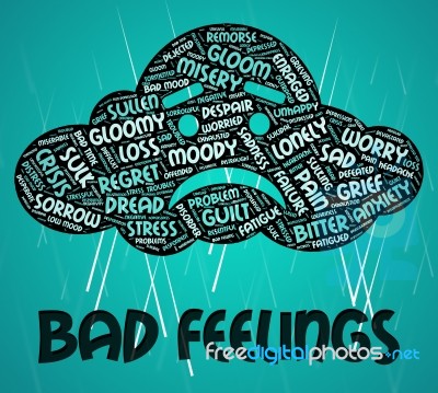 Bad Feelings Shows Ill Will And Adoration Stock Image