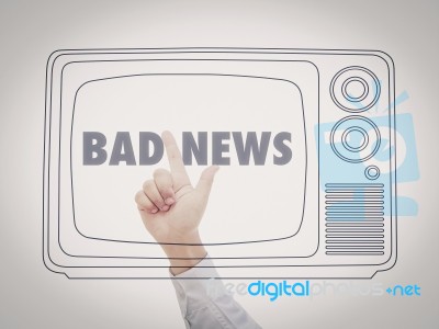 Bad News Stock Photo