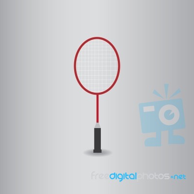 Badminton Flat Icon   Illustration  Stock Image