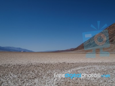 Badwater Basin In Death Valley Stock Photo