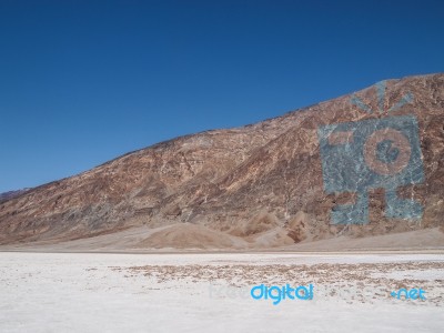 Badwater Basin In Death Valley Stock Photo