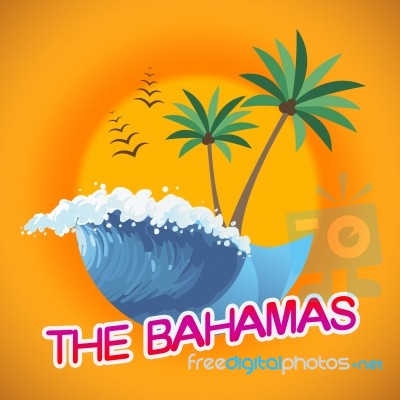 Bahamas Vacation Represents Summer Time And Heat Stock Image