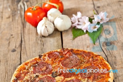 Baked Pizza Stock Photo