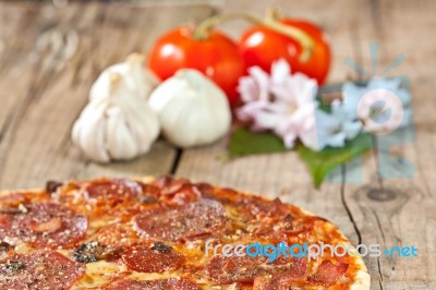 Baked Pizza Stock Photo