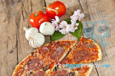 Baked Pizza Stock Photo