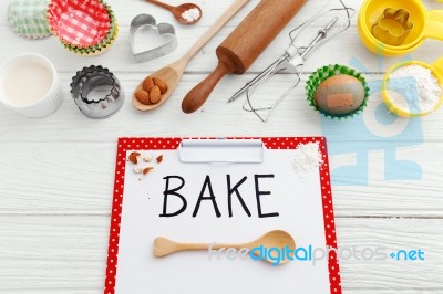 Baking Background Stock Photo