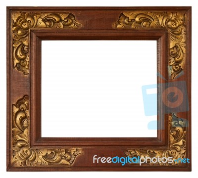 Bali Gold Frame Stock Photo