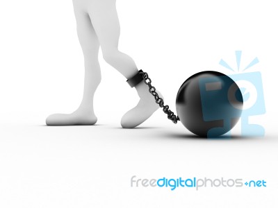 Ball And Chain Stock Image