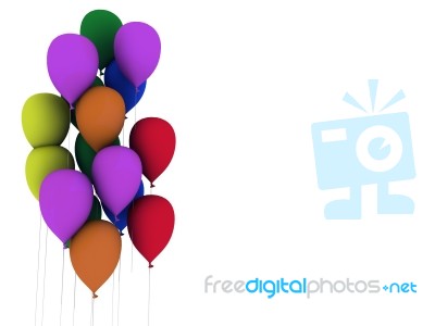 Balloons Multicolor Stock Image