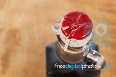 Balsamic Vinegar Bottle Stock Photo