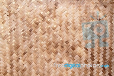 Bamboo Basket Weave Pattern Stock Photo