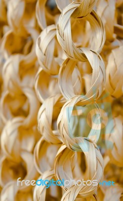 Bamboo Basketry Chain Stock Photo