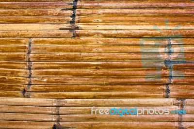 Bamboo Fence Stock Photo