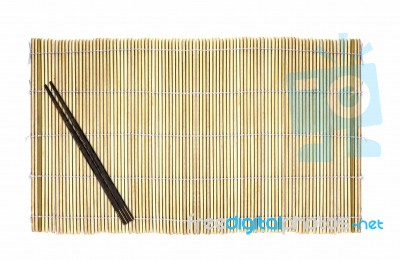 Bamboo Mat Stock Photo